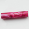 Spray-Painted Acrylic Beads, Tube, 35x18mm, Sold by Bag