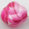 Spray-Painted Acrylic Beads, 12x11mm, Sold by Bag