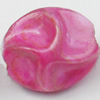 Spray-Painted Acrylic Beads, 13x11mm, Sold by Bag