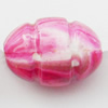 Spray-Painted Acrylic Beads, 13x9mm, Sold by Bag