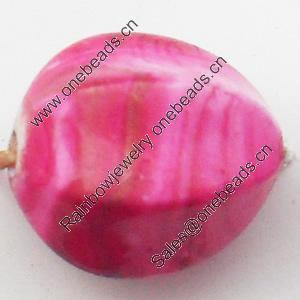 Spray-Painted Acrylic Beads, 13x12mm, Sold by Bag