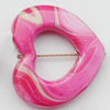 Spray-Painted Acrylic Beads, Heart, 26x28mm, Sold by Bag