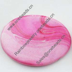 Spray-Painted Acrylic Beads, 40x29mm, Sold by Bag