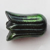 Spray-Painted Acrylic Beads, 13x10mm, Sold by Bag