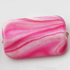 Spray-Painted Acrylic Beads, 19x11mm, Sold by Bag