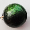 Spray-Painted Acrylic Beads, Round 15mm, Sold by Bag