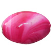 Spray-Painted Acrylic Beads, Flat Oval, 20x13mm, Sold by Bag
