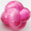 Spray-Painted Acrylic Beads, 17mm, Sold by Bag