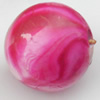 Spray-Painted Acrylic Beads, Round, 18mm, Sold by Bag