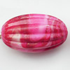 Spray-Painted Acrylic Beads, Fluted Oval, 29x17mm, Sold by Bag