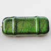 Spray-Painted Acrylic Beads, Rectangle 31x13mm, Sold by Bag