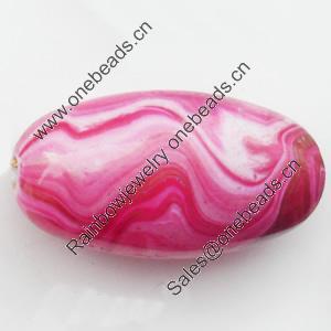 Spray-Painted Acrylic Beads, Oval, 40x20mm, Sold by Bag