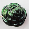 Spray-Painted Acrylic Beads, Flower 24mm, Sold by Bag