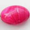 Spray-Painted Acrylic Beads, Oval, 25x17mm, Sold by Bag