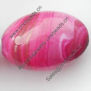 Spray-Painted Acrylic Beads, Oval, 29x20mm, Sold by Bag