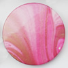 Spray-Painted Acrylic Beads, Flat Round, 41mm, Sold by Bag