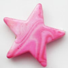 Spray-Painted Acrylic Beads, Star, 27x28mm, Sold by Bag