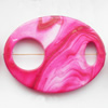 Spray-Painted Acrylic Beads, 58x44mm, Sold by Bag
