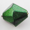 Spray-Painted Acrylic Beads, Faceted Bicone 13mm, Sold by Bag