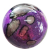 Spray-Painted Acrylic Beads, Round 25mm Hole:4mm, Sold by Bag