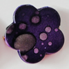 Spray-Painted Acrylic Beads, Flower 23mm Hole:1.5mm, Sold by Bag