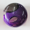 Spray-Painted Acrylic Beads, Flat Round 21mm Hole:4mm, Sold by Bag