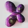 Spray-Painted Acrylic Beads, Faceted Butterfly 30x23mm Hole:1.5mm, Sold by Bag