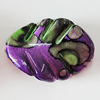 Spray-Painted Acrylic Beads, Leaf 29x20mm Hole:1.5mm, Sold by Bag