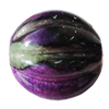 Spray-Painted Acrylic Beads, Fluted Round 13x13mm Hole:2.5mm, Sold by Bag