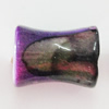 Spray-Painted Acrylic Beads, Pillow 15x11mm, Sold by Bag