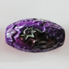 Spray-Painted Acrylic Beads, Oval 24x13mm Sold by Bag