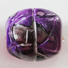 Spray-Painted Acrylic Beads, 16x15mm Sold by Bag