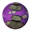 Spray-Painted Acrylic Beads, Flat Round 41mm Hole:2mm, Sold by Bag