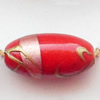 Spray-Painted Acrylic Beads, Oval, 15x8mm Sold by Bag