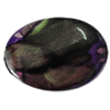 Spray-Painted Acrylic Beads, Twist Flat Oval 38x28mm Hole:1.5mm, Sold by Bag