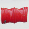 Spray-Painted Acrylic Beads, 32x18mm Sold by Bag