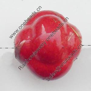 Spray-Painted Acrylic Beads, 11mm Sold by Bag