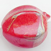Spray-Painted Acrylic Beads, 13x12mm Sold by Bag
