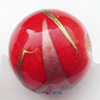 Spray-Painted Acrylic Beads, Round, 12mm Sold by Bag