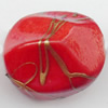 Spray-Painted Acrylic Beads, 20x18mm Sold by Bag