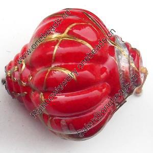 Spray-Painted Acrylic Beads, Lantern, 19mm Sold by Bag