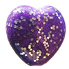 Spray-Painted Acrylic Beads, Heart 14x14mm, Sold by Bag 