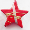 Spray-Painted Acrylic Beads, Star, 28mm Sold by Bag