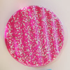 Spray-Painted Acrylic Beads, Twist Flat Round 25mm, Sold by Bag 