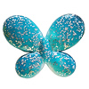 Spray-Painted Acrylic Beads, Butterfly 29x23mm, Sold by Bag 