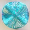Spray-Painted Acrylic Beads, Twist Flat Round 35mm, Sold by Bag 
