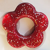 Spray-Painted Acrylic Beads, Flower 26mm, Sold by Bag 