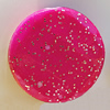 Spray-Painted Acrylic Beads, Flat Round 25mm, Sold by Bag 
