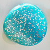 Spray-Painted Acrylic Beads, Twist Flat Round 16mm, Sold by Bag 