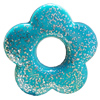 Spray-Painted Acrylic Beads, Flower 38mm, Sold by Bag 